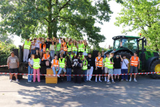 Der Abschlussjahrgang der Liebfrauenschule beim Juxtag.
